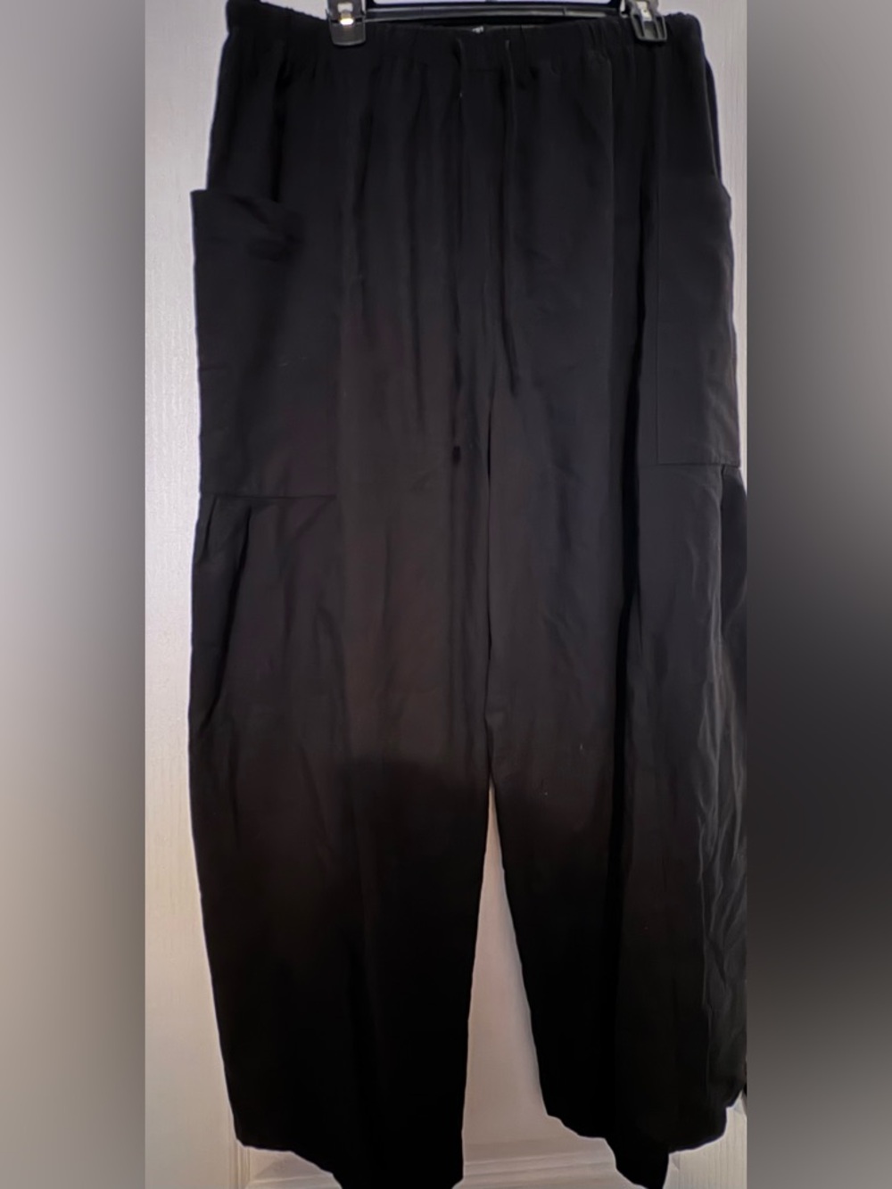 Black bohemian wide-leg Pants
